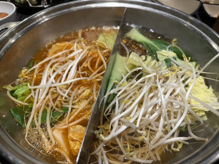  수지 샤브샤브 맛집 소담촌 수지구청점 후기｜야채 무제한 + 월남쌈 + 계란죽까지!