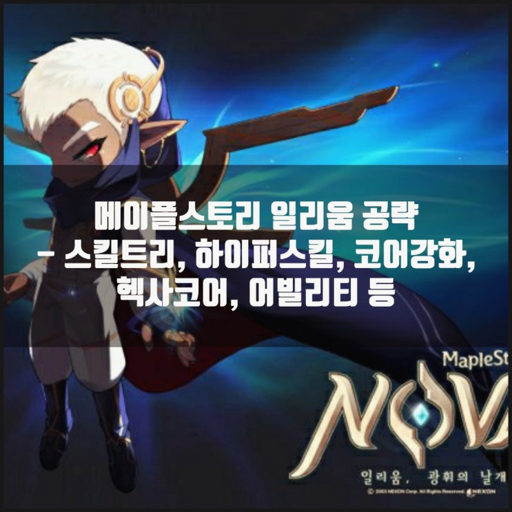 메이플스토리 일리움 스킬트리 : 하이퍼스킬 / 어빌리티 / 코어강화 /6차 헥사코어 메이플스토리 일리움 스킬트리 : 하이퍼스킬 / 어빌리티 / 코어강화 /6차 헥사코어
