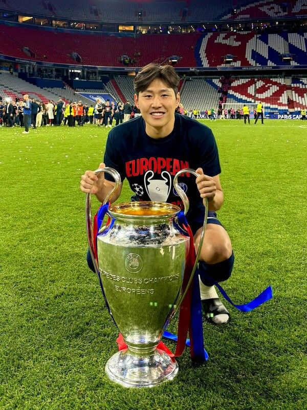  ‘이강인 UCL 우승’ 정몽규 회장의 축하 메시지, “자부심 안겨줘 고마워...故유상철 감독도 떠올라”