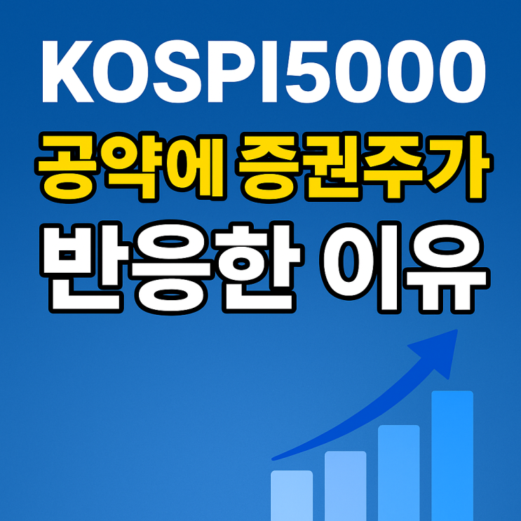  코스피5000 공약에 증권주가 반응한 이유