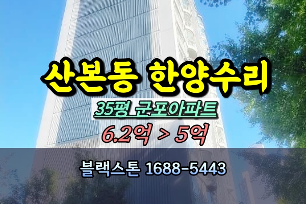  산본동 한양수리 아파트 경매 35A평 [2024타경105417]