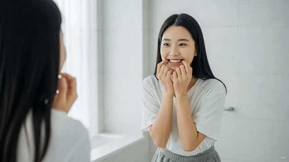  동안 윤곽의 핵심, 팔자+입꼬리 관리 루틴