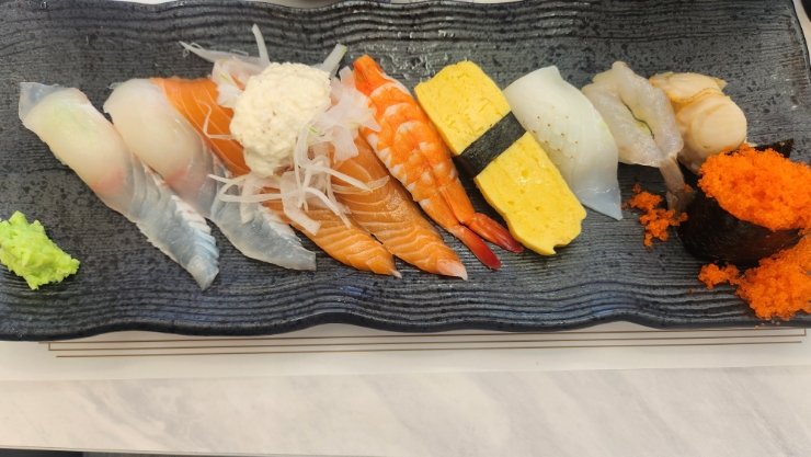  부천, 상동 초밥이 맛있는 스시기원 오늘의초밥 세트에 냉모밀