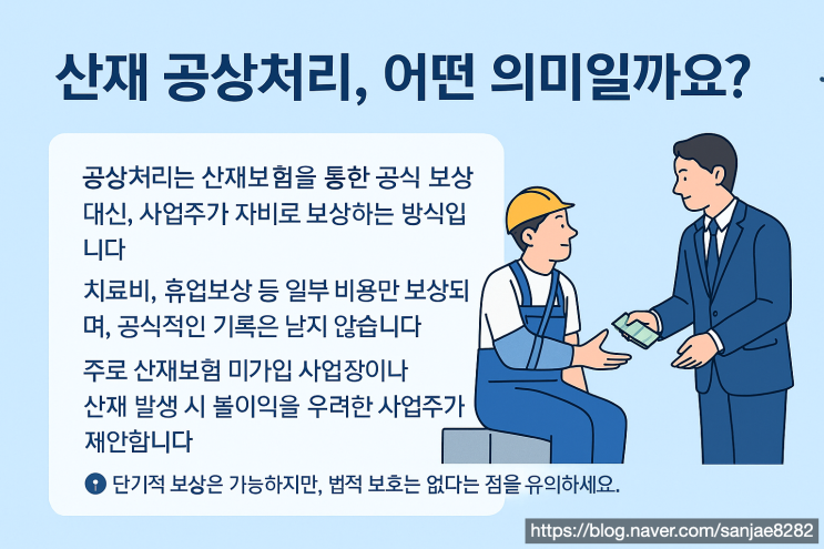  산재 공상처리와 산재보험 처리, 근로자가 꼭 알아야 할 차이점