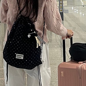 마스마룰즈 짐색 스트링백팩 트와일라잇 블랙 내돈내산(Gym sack string bag _Twilight black)