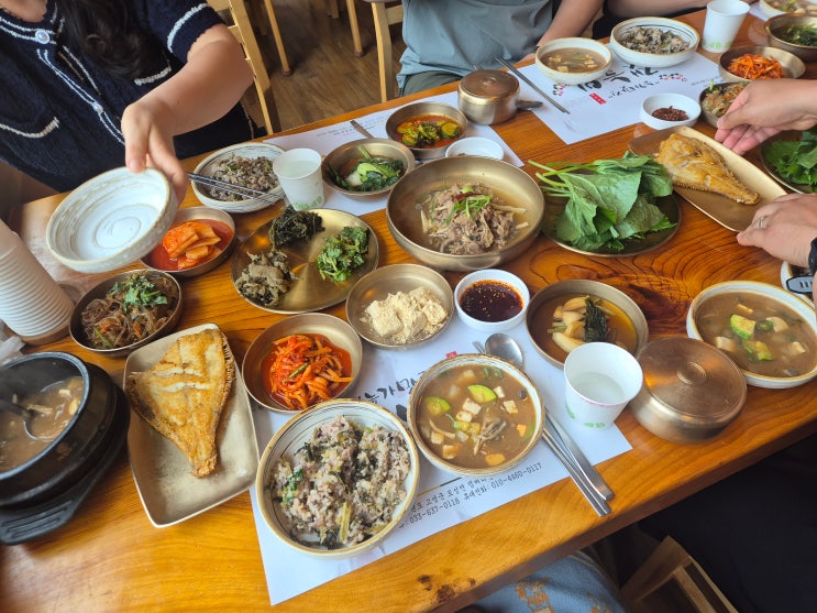  강원도 고성 한정식 맛집 잿놀이 내돈내산 후기