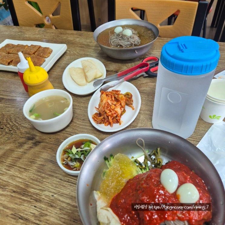  울산 온양 맛집 시원한 메밀 막국수 내돈내산 옹심이칼국수 온양점