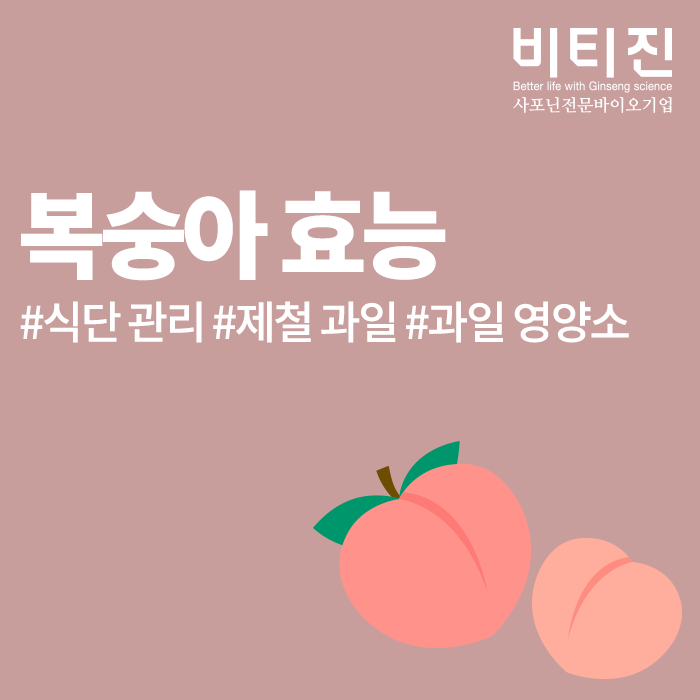 복숭아 효능 기다리고 기다리던 제철 과일!