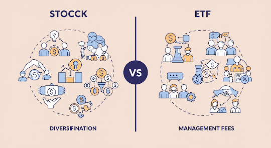  주식 vs. ETF – 투자 초보자가 꼭 알아야 할 차이점