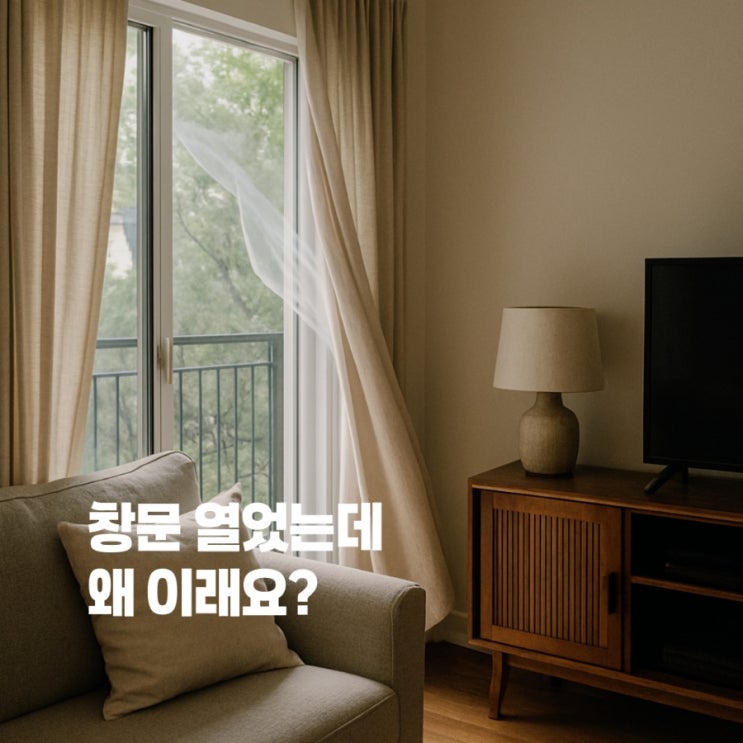  환기해도 집 안 공기 텁텁한 이유, 이거 때문이에요