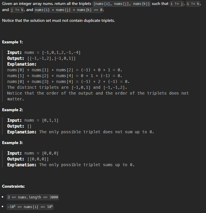  JAVA_LeetCode 15_3Sum