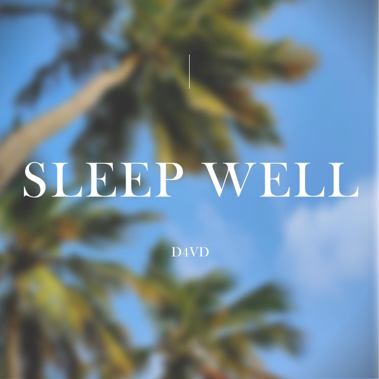  사랑 노래 추천 d4vd 데이비드 노래 Sleep well 가사 듣기