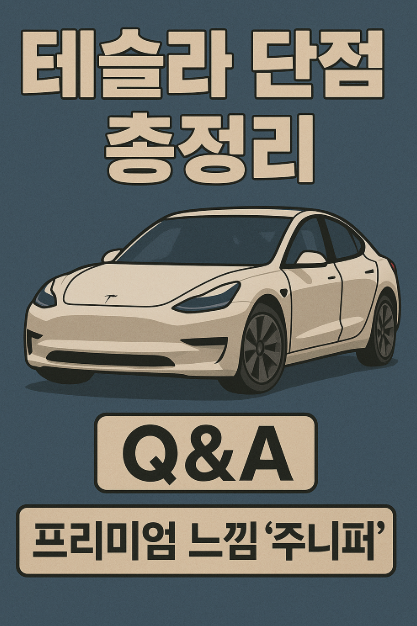  [2025 테슬라 단점 총정리] 실사용자 Q&A로 보는 현실적인 구매 체크포인트!