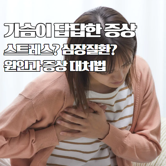  가슴이 답답한 증상 원인 스트레스? 심장질환?