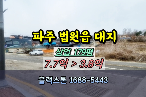  파주 법원읍 대로변 대지 경매 가야리 200평 3억대 [2024타경63273]