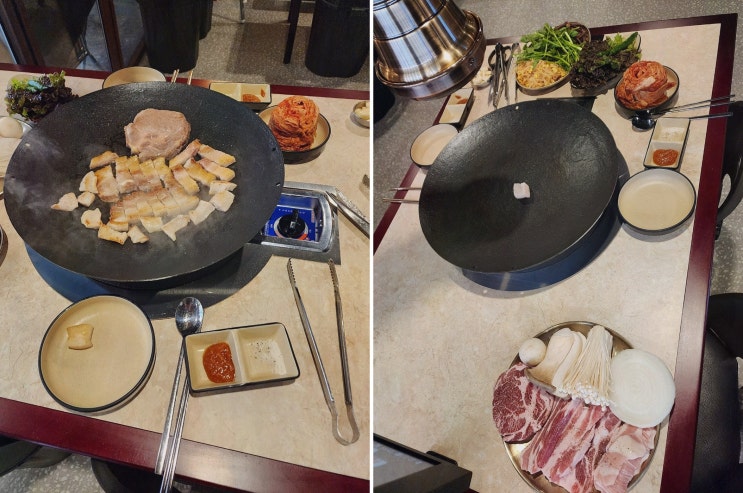  가성비 좋은 오복솥뚜껑 연수동맛집에서 삼겹살!