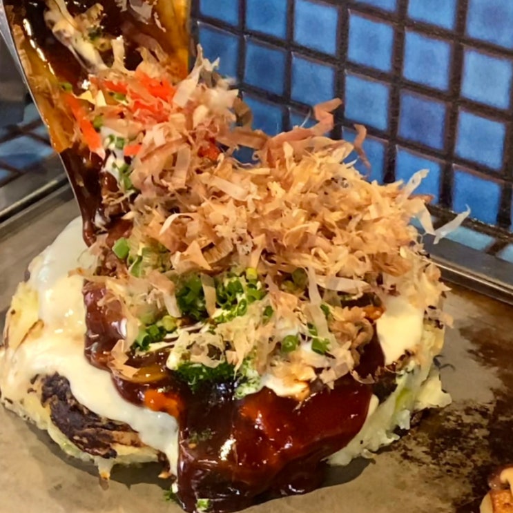  홍대 낮술하기 좋은 웨이팅 필수 오코노미야끼 맛집, 우와
