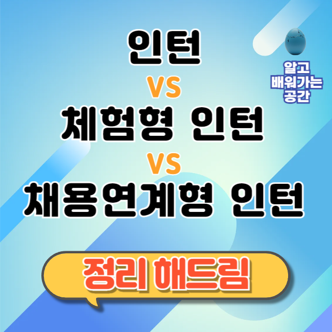 채용연계형 인턴제, 인턴도 다양한데 뭐가 다른 걸까?