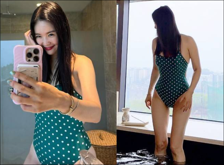  연예계에서 40대 중 가장 관리를 잘했다고 소문까지 난 연예인의 바캉스룩
