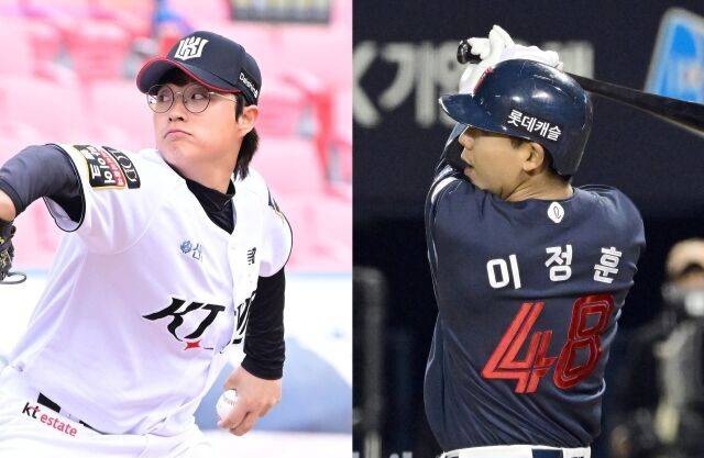 간다…<b>박세진</b>, 박세웅과 함께 뜨거운 여름을!"/ (KT-롯데 <b>트레이드</b>)