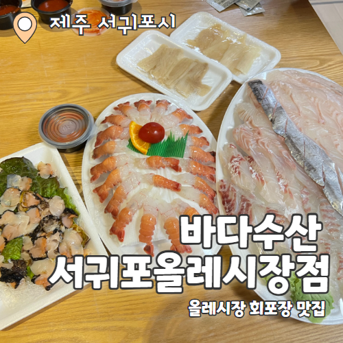  바다수산 서귀포올레시장점 : 서귀포올레시장 회포장 맛집 추천 후기