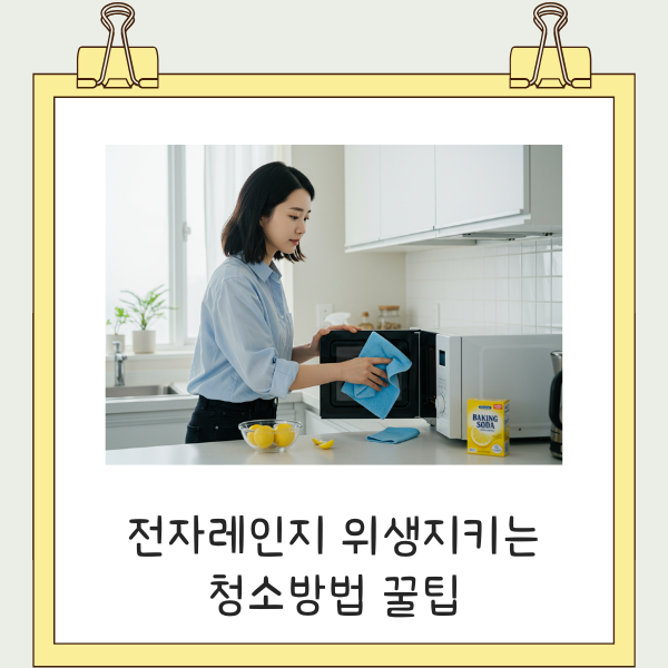 전자레인지 청소법, 이렇게 따라해보세요