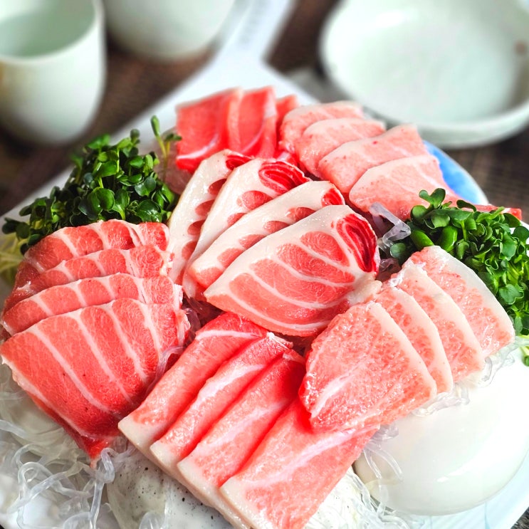  고급 부위만 나오는 잠실새내역 참치 맛집 효탄 참치 오도로 주도로