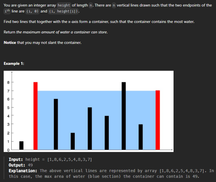  JAVA_LeetCode 11_Container With Most Water