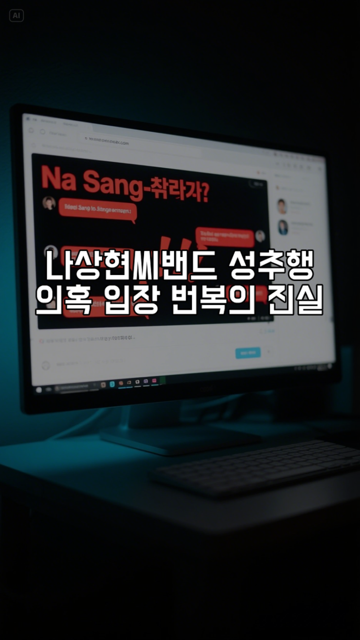 <b>나상현씨밴드</b>, 성추행 의혹 <b>입장 번복</b>의 진실