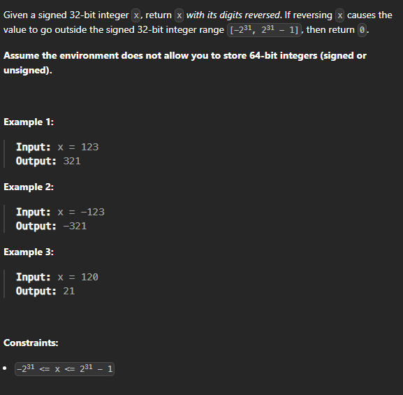  JAVA_LeetCode 7_Reverse Integer
