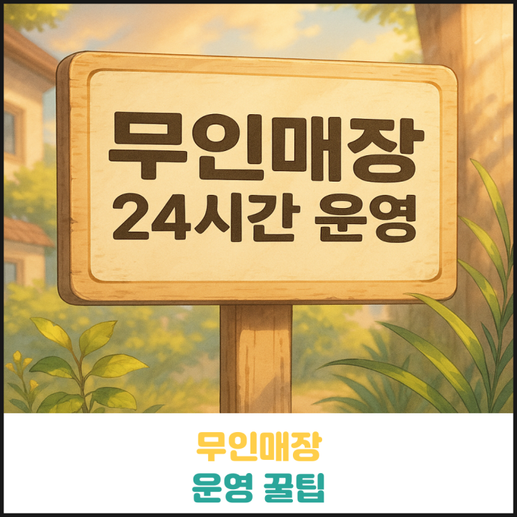 무인매장 운영 꿀팁 무인매장 운영 꿀팁
