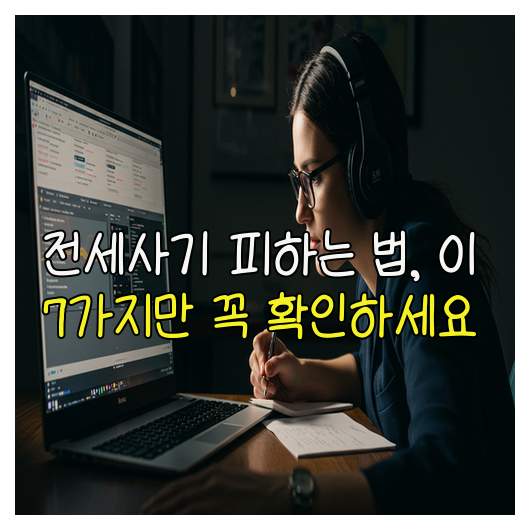  전세사기 피하는 7가지 핵심 체크리스트