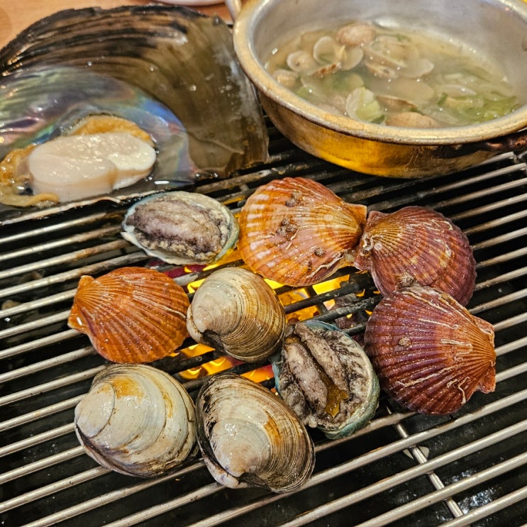  전주 서신동 맛집 '도깨비조개구이 서신본점' 전주조개구이 무한리필 전복 삼겹살 키조개 삼합구이