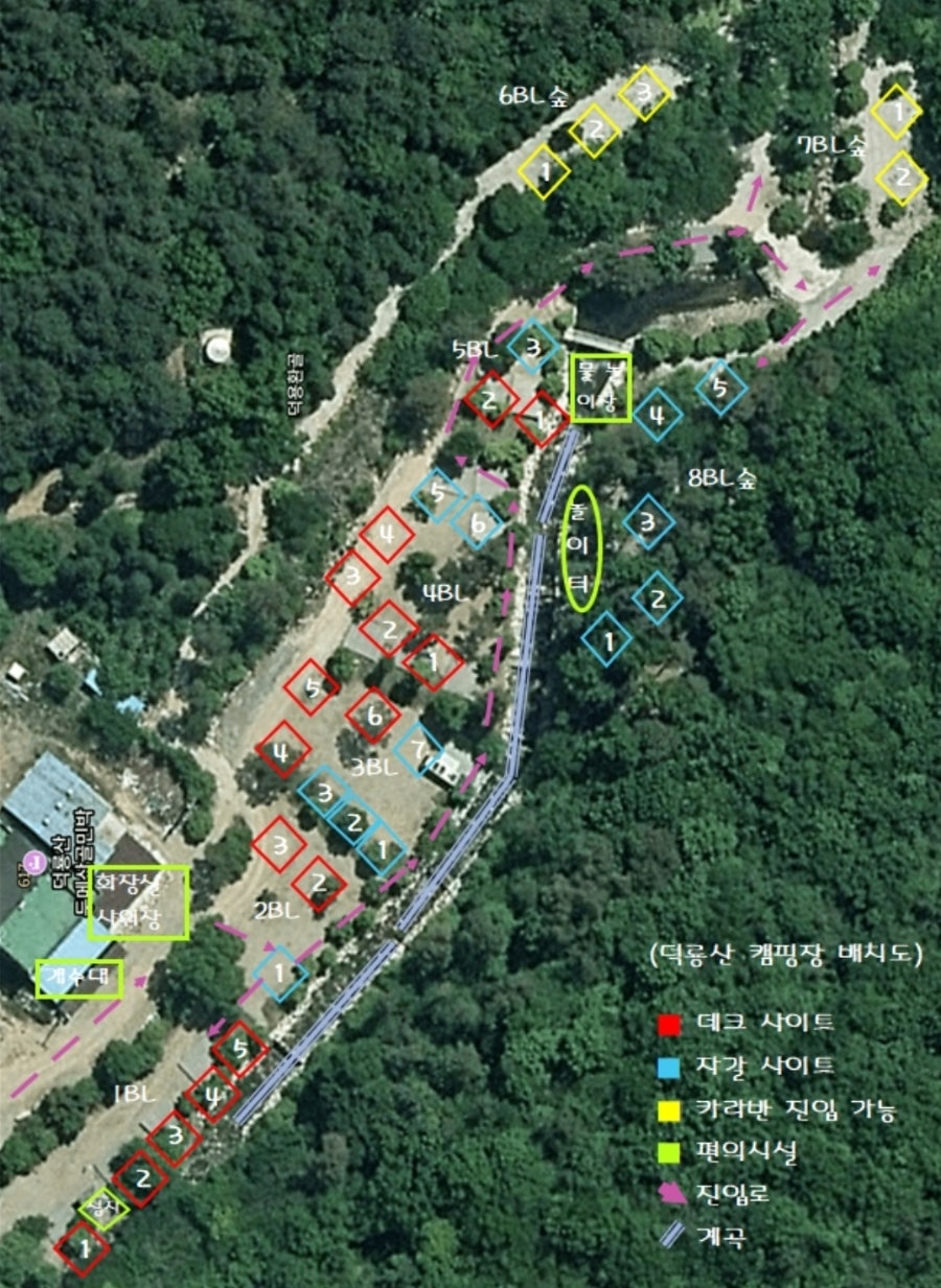 덕룡산캠핑장 사진 2