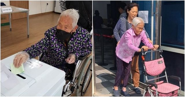  "대통령 될 사람은…" 121세 할머니가 투표하며 전한 말