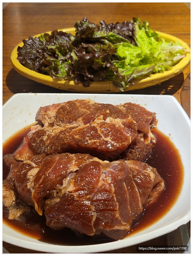 인천주안고기집 반찬구성 깔끔한 경인궁에서 돼지갈비먹은후기