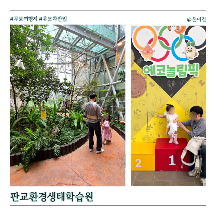  여름방학 무료 실내여행지 판교환경생태학습원 11개월 아기랑 방문