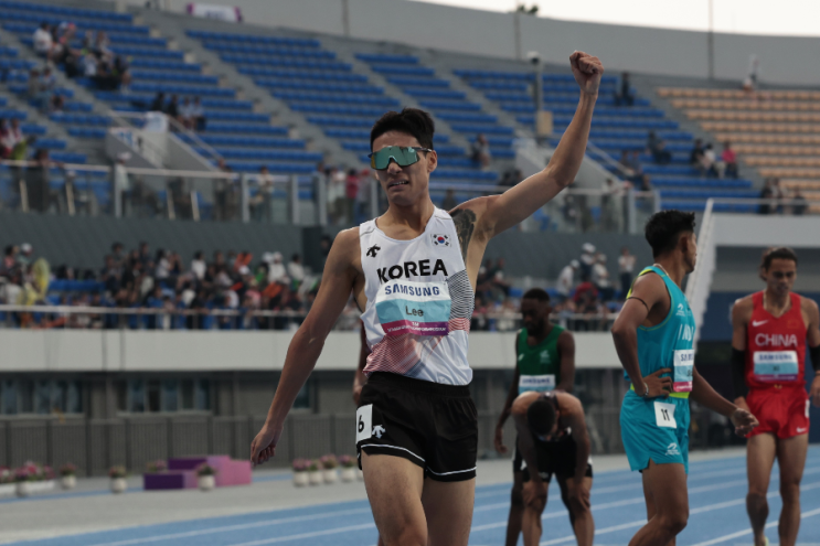 구미아시아<b>육상</b>경기선수권대회 남자 <b>1500m</b> 은메달...... 