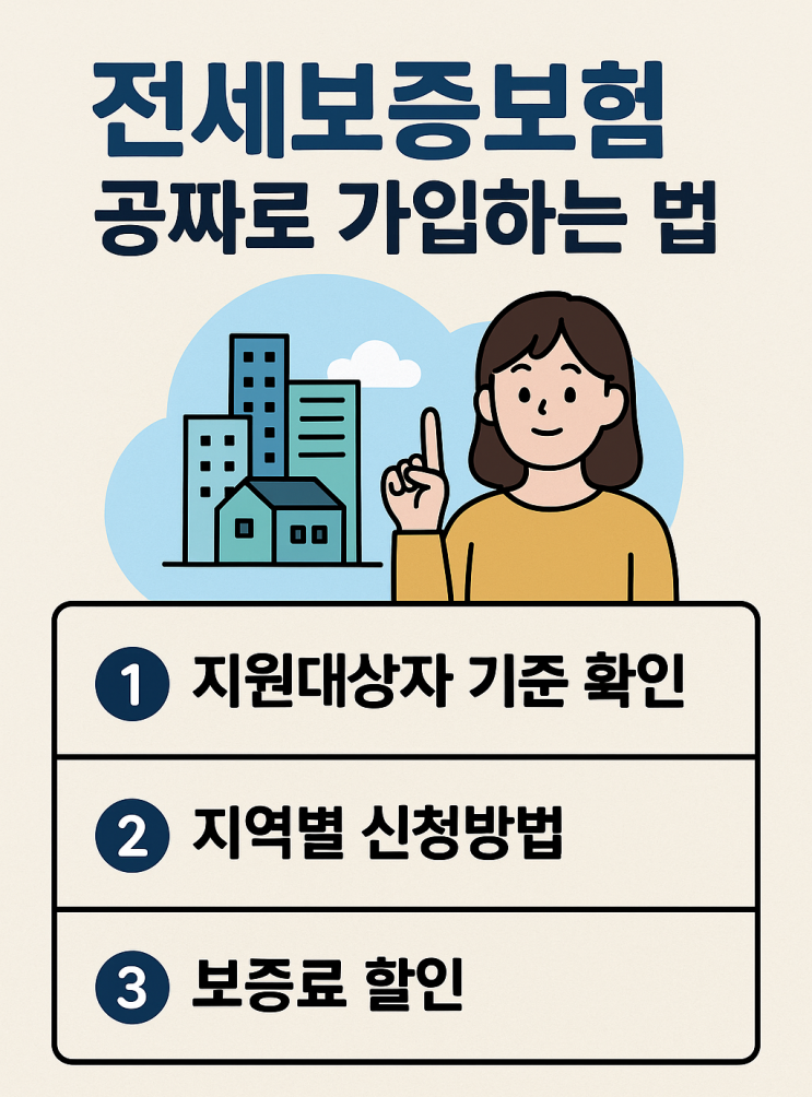  전세보증보험 공짜로 가입하는 법? 가입 꿀팁 공개