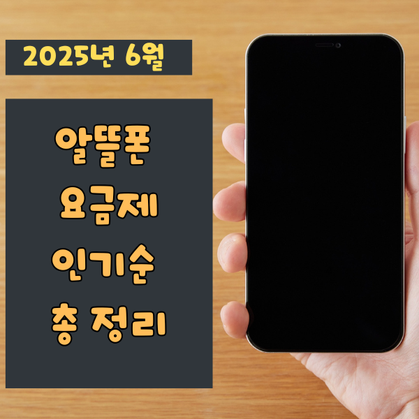  2025년 6월 알뜰폰 요금제 인기순 총 정리