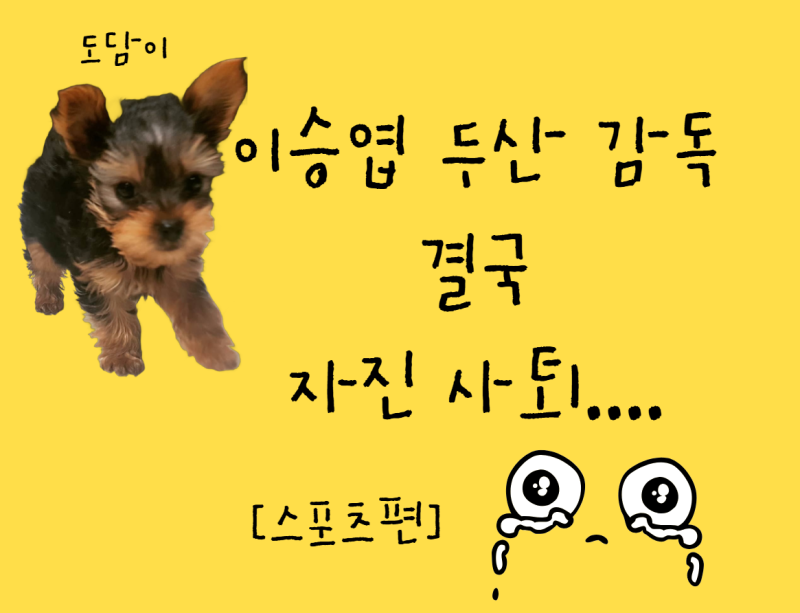 이승엽 두산 감독, 결국 자진 사퇴…성적 부진과 팬 여론의 무게