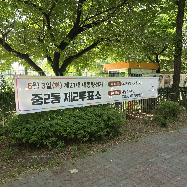  21대 대통령 선거 소중한 내 한표 행사