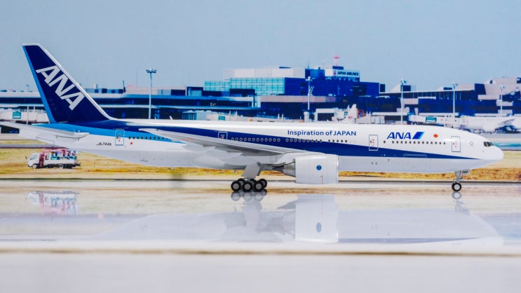  1:200 Jfox ANA All Nippon Airways B777-200ER JA744A 다이캐스트 모형