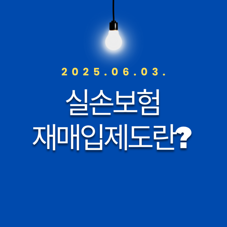 실손보험 재매입제도란?
