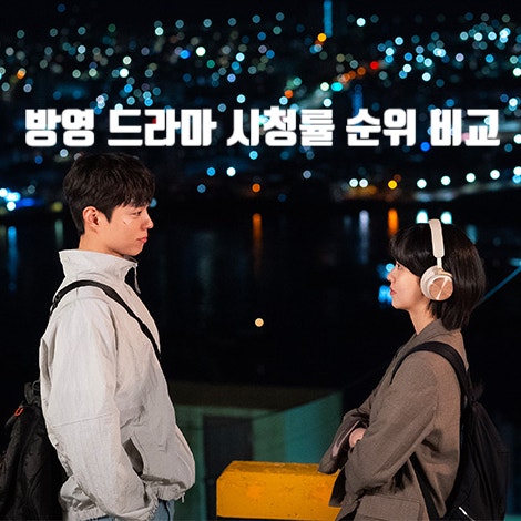방영 드라마 <b>시청률</b> 순위 비교 : 미지의 서울 <b>굿보이</b> 귀궁 1위... 
