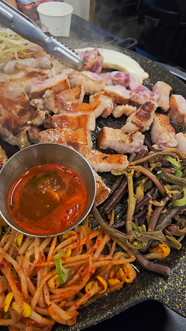  수원 광교 삼겹살 맛집 조선부뚜막 내돈내산 후기