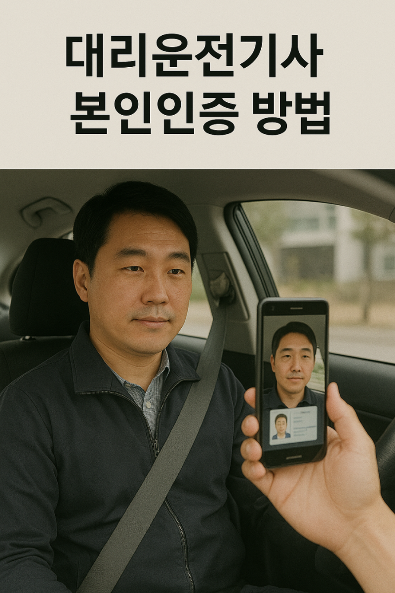 대리운전기사 본인인증 방법!