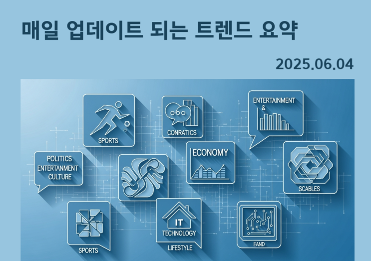 2025년 6월 4일, 대한민국이 주목한 키워드