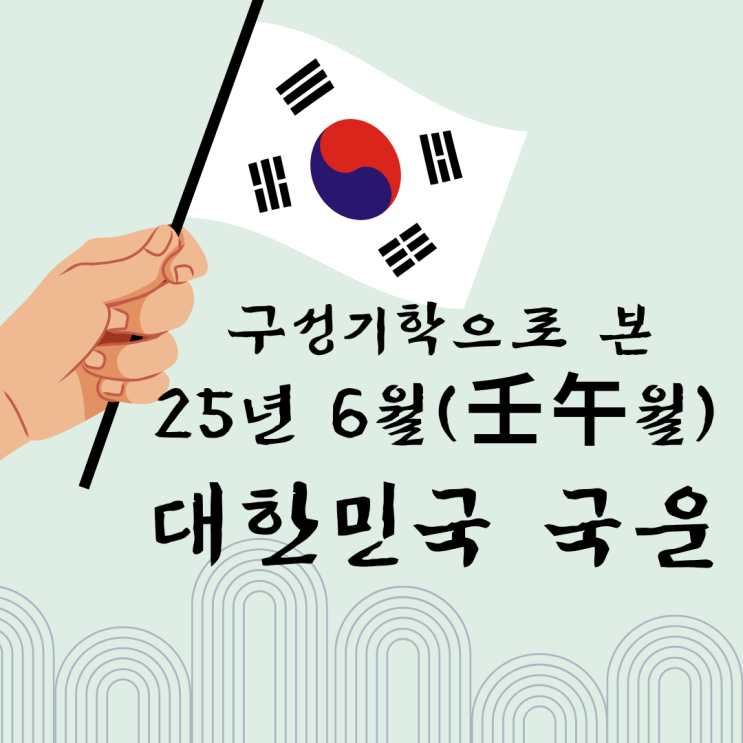  2025년 을사년 6월 임오월 국운 구성기학 구성학 풀이