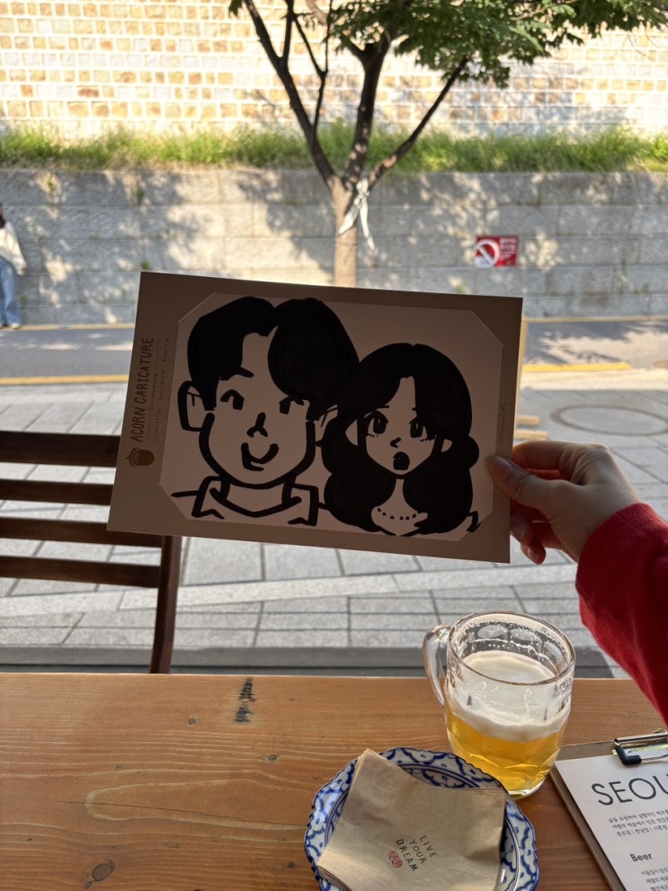  서순라길 놀거리 추천 도토리 캐리커쳐 솔직후기